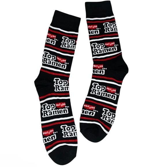 Top Ramen Noodles Soup Novelty Socks NWT - Picture 2 of 9